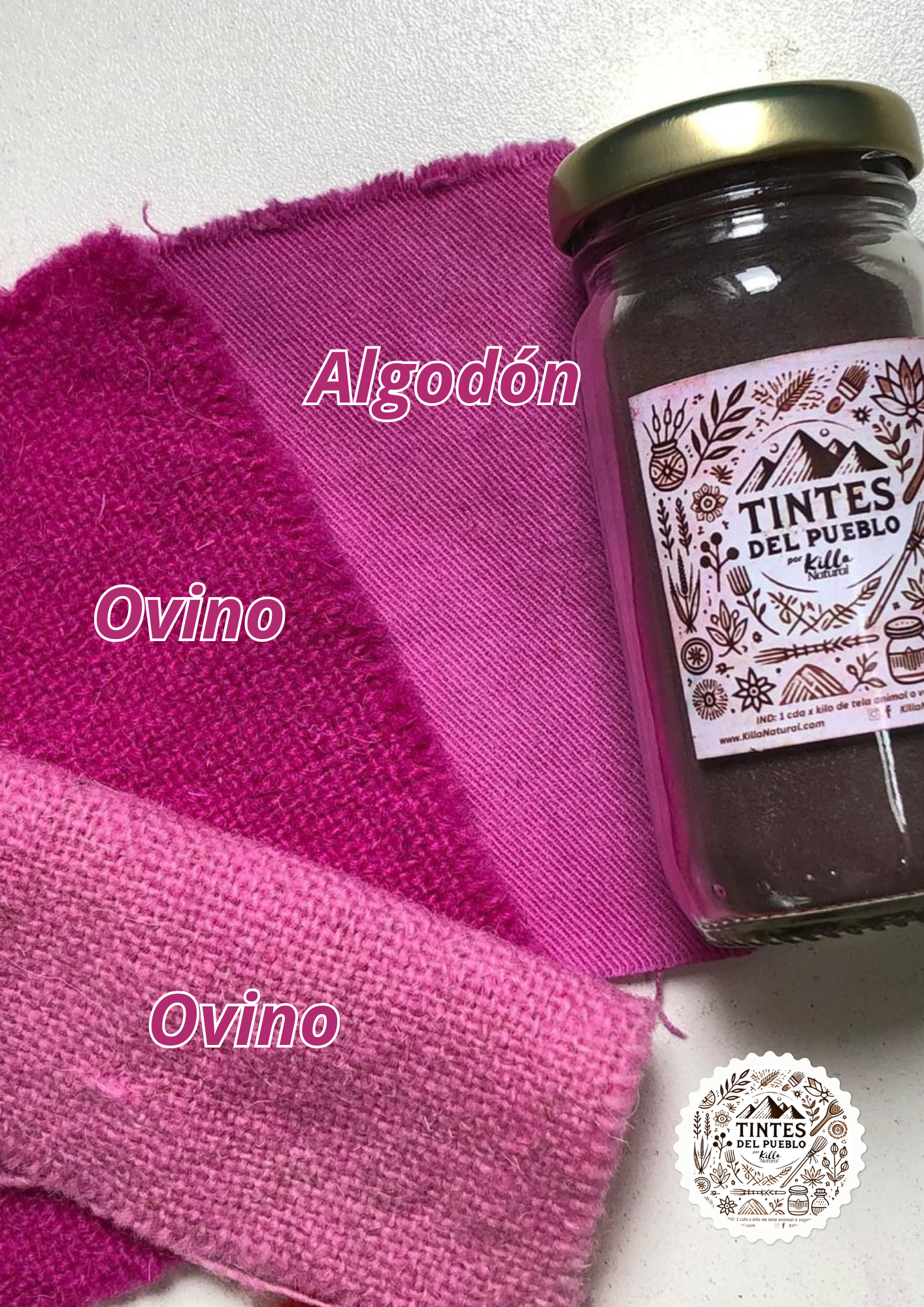 Dyes of the People - 100% Natural Pink Fuchsia