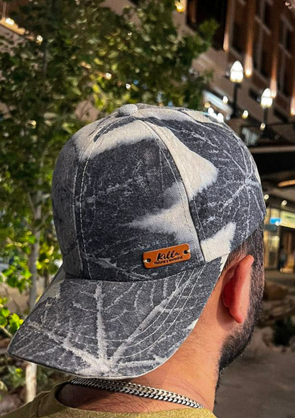 100% natural eco print hat, cotton sun hat, hand dyed hat, vintage canvas hat