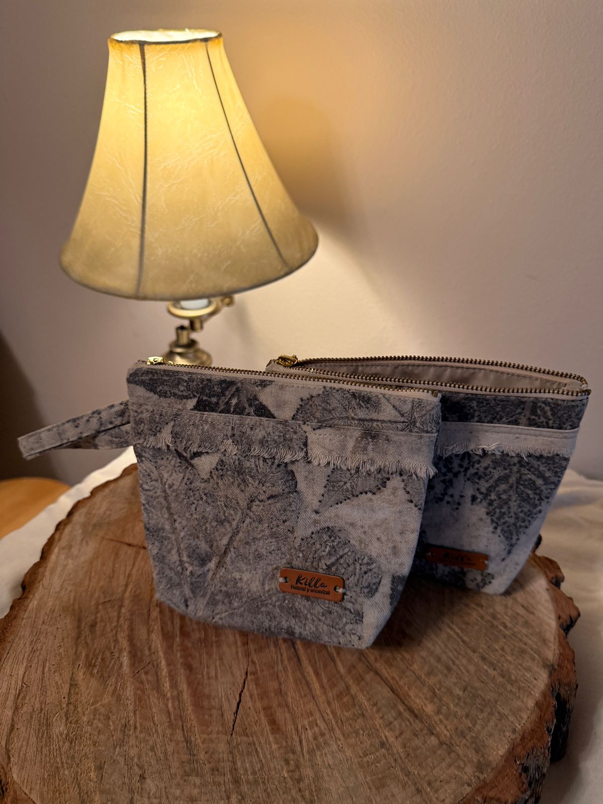 Neceser Botánico con cierre y agarre